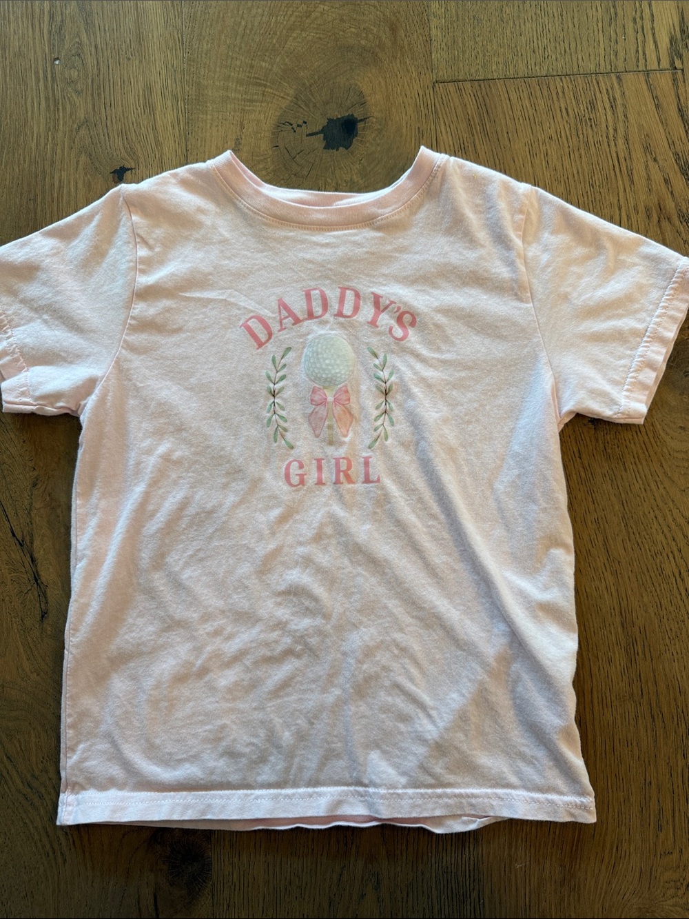 Girls' Light Pink 'Daddy's Girl' Graphic Short Sleeve Tee